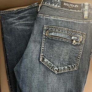 Balmain biker jeans